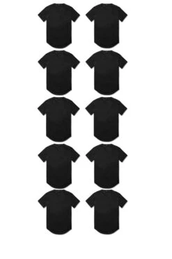 SCALLOP T-SHIRT 10 PACK (BLACKOUT)