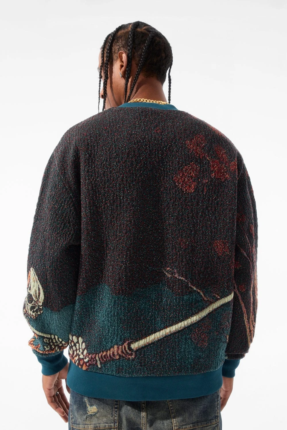 Silk Road Crewneck Sweater (Skulletal) - Image 5