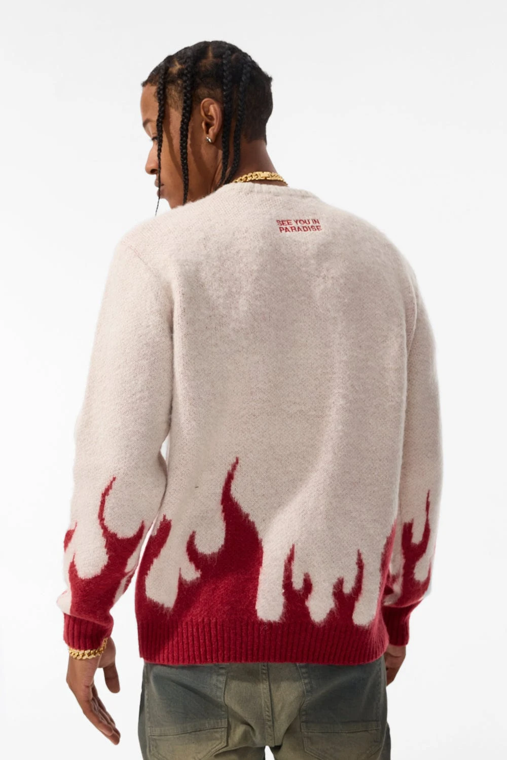 Inferno Crewneck Sweater (Blood Ivory) - Image 6