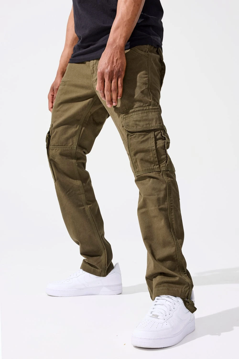 Xavier - OG Cargo Pants (Army Green) - Image 2