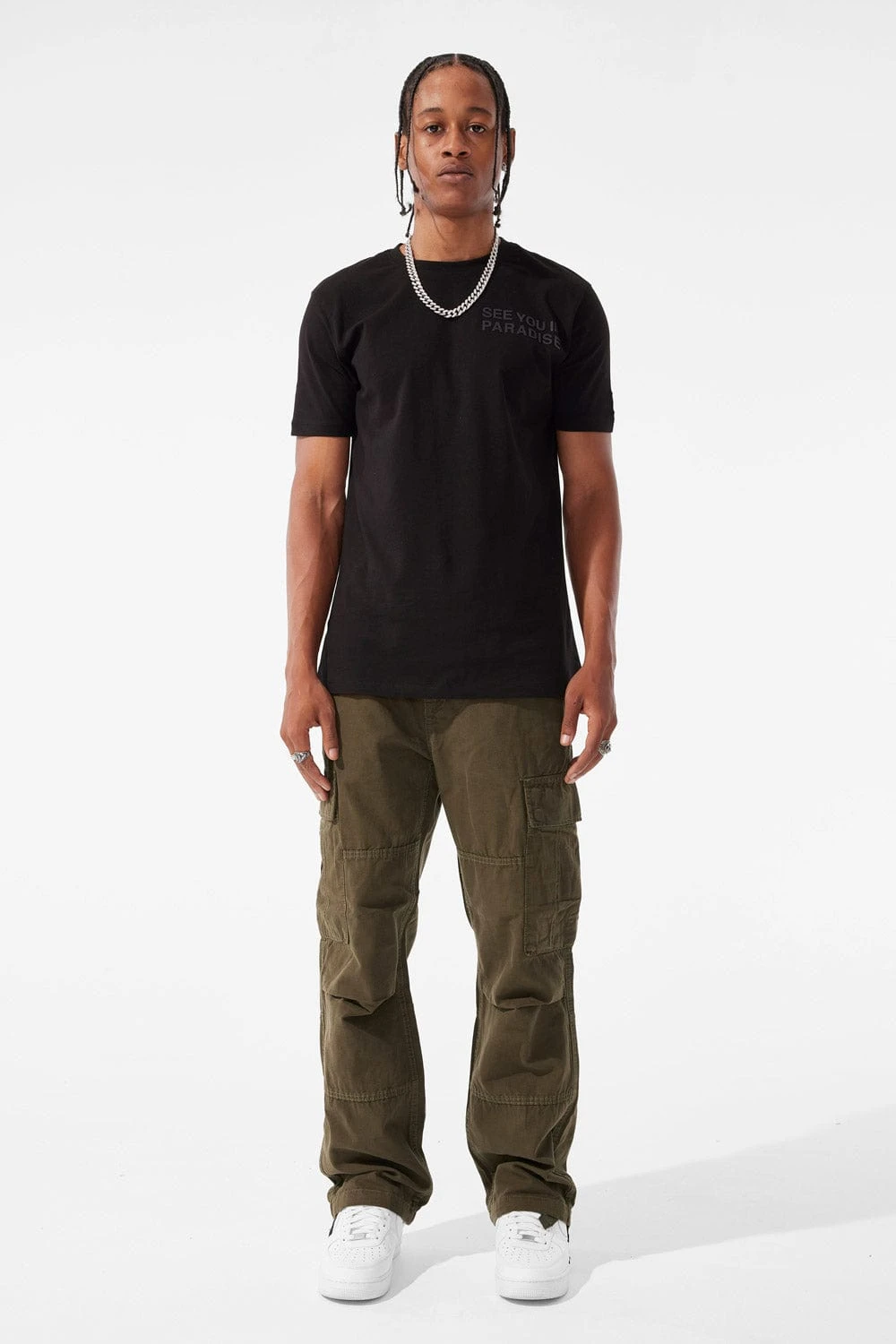 Brian - Airwalk Cargo Pants (Army Green) - Image 3