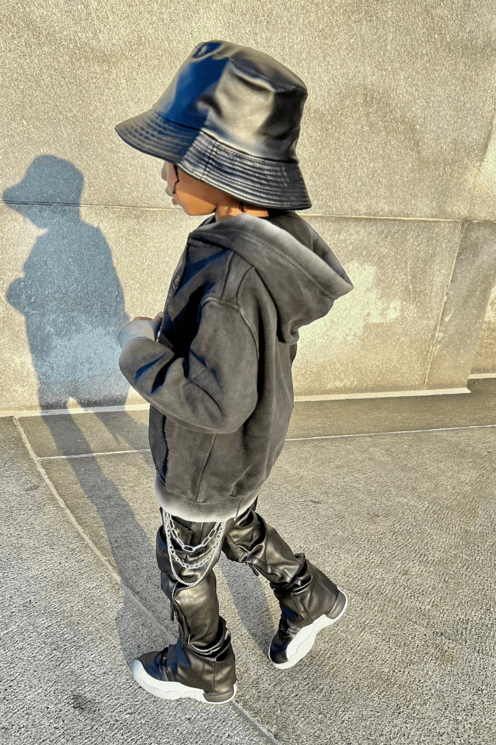 Kids Thriller Trucker Jacket (Black) - Image 7