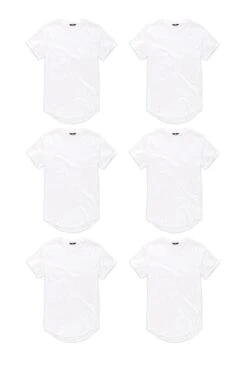 SCALLOP T-SHIRT 6 PACK (WHITEOUT)