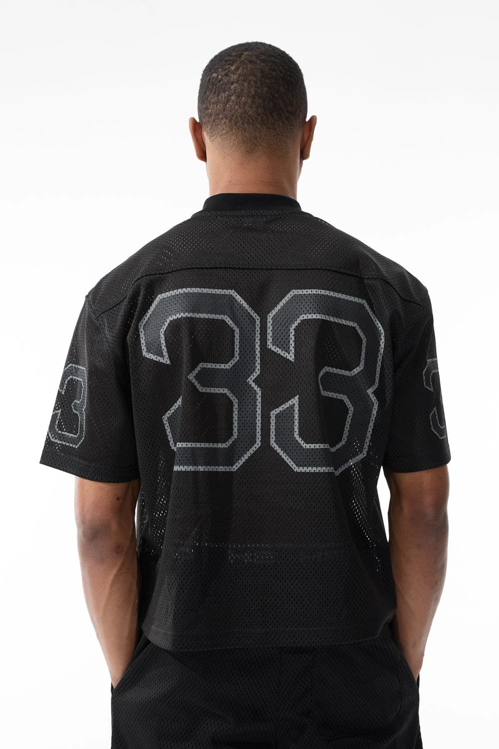5 Borough Football Jersey (Black) - Image 5
