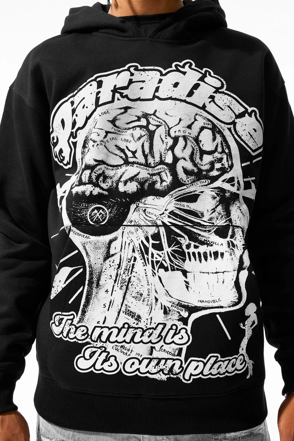 Cranial Paradise Pullover Hoodie (Black) - Image 4