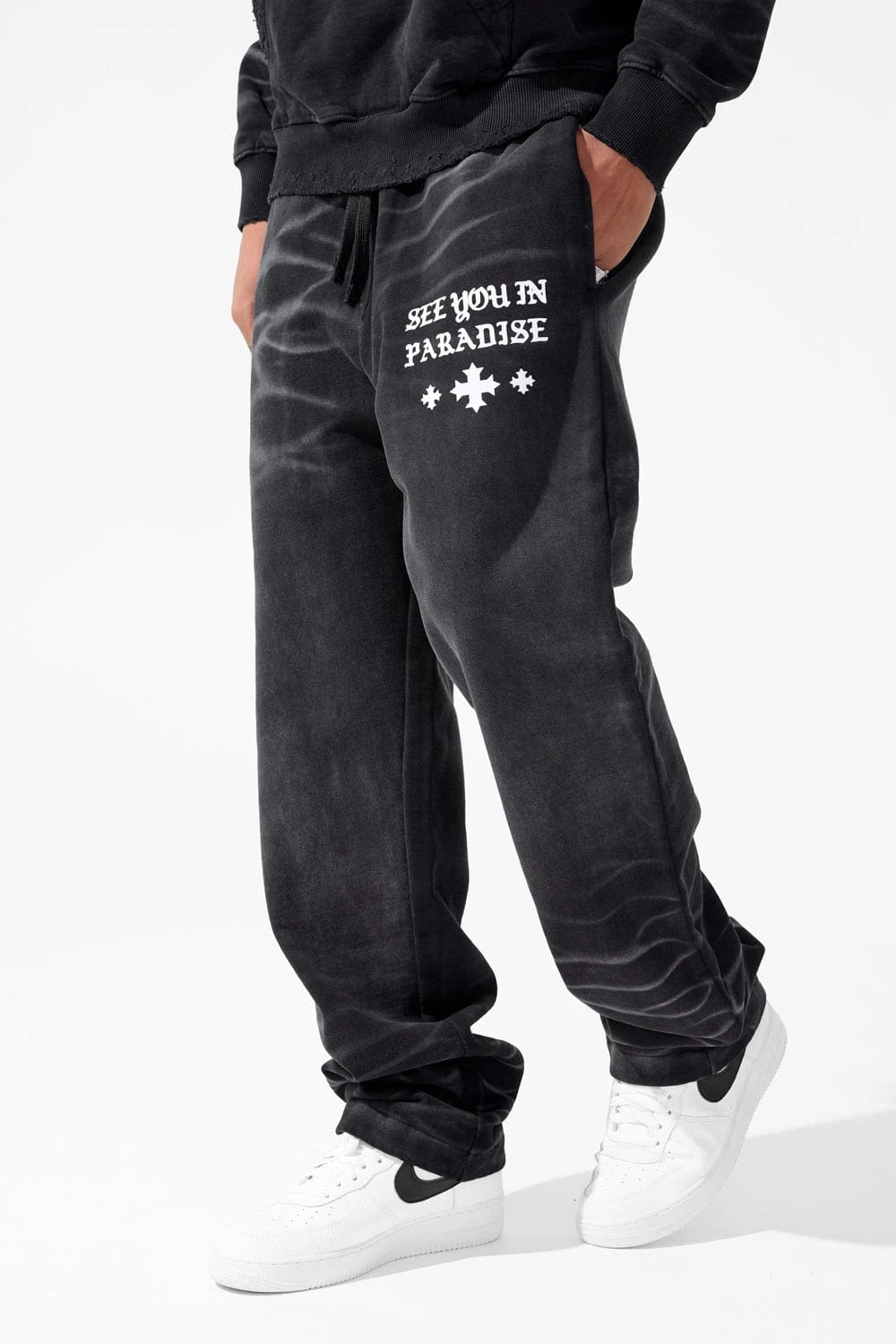 SYIP Wide Leg Sweatpants (Vintage Black)
