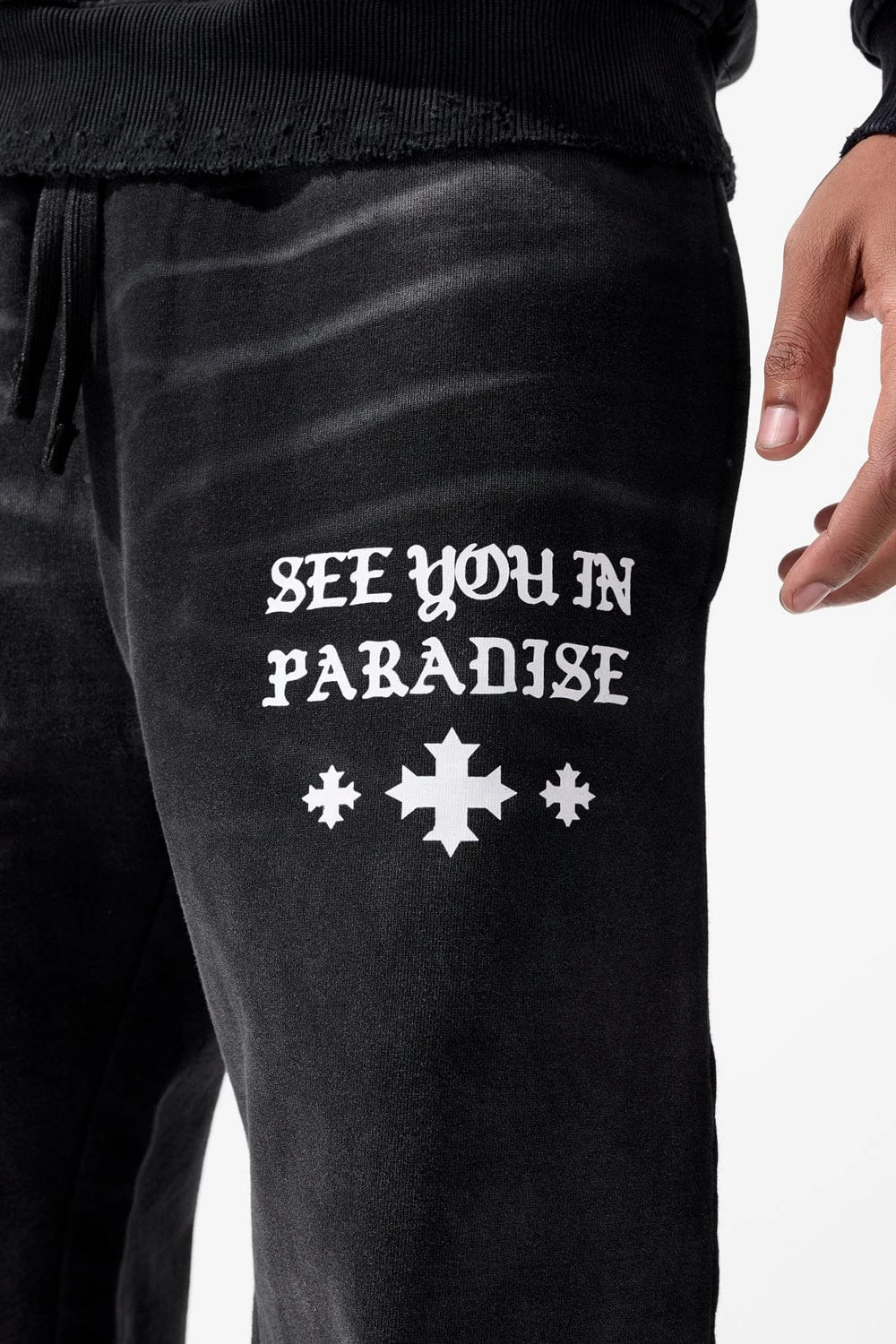 SYIP Wide Leg Sweatpants (Vintage Black) - Image 4