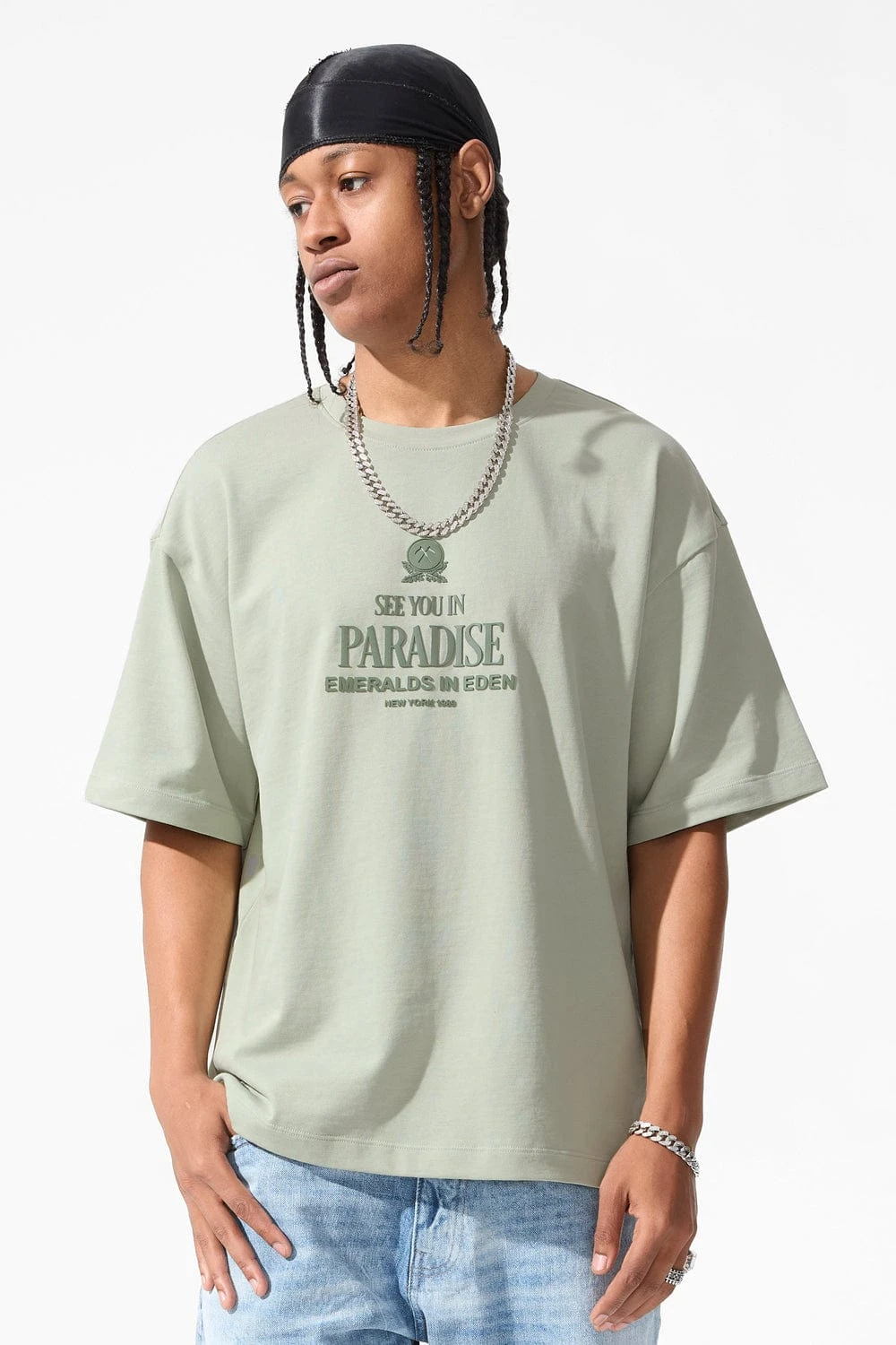 Emeralds In Eden Boxy T-Shirt - Image 19
