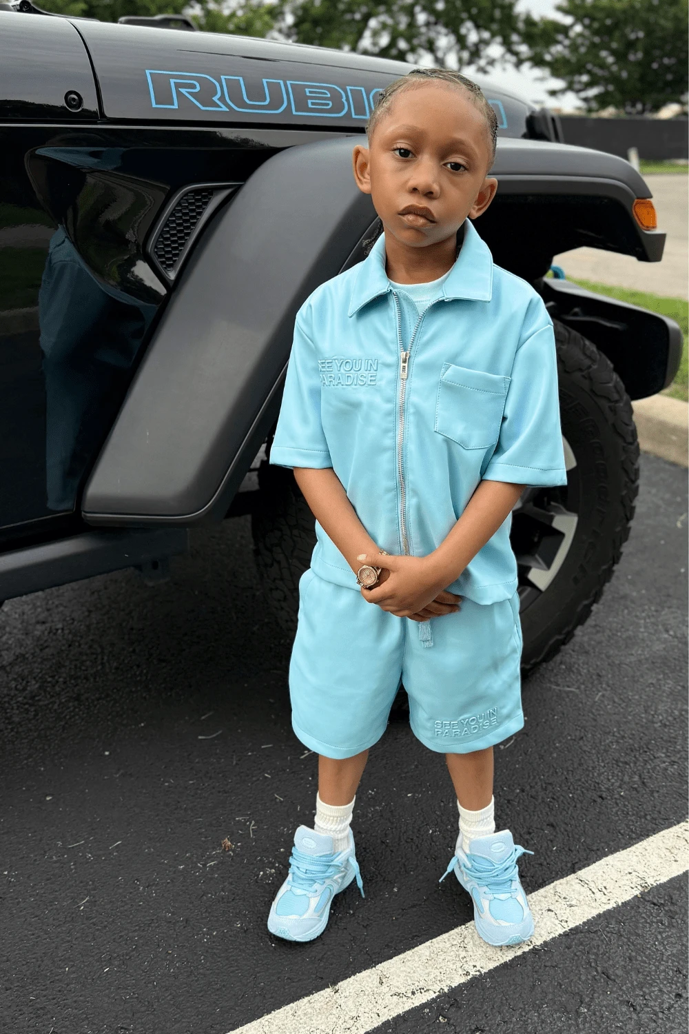 Kids Emeralds In Eden Boxy T-Shirt - Image 18