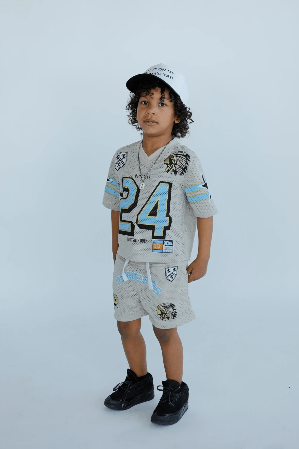 Kids Pioneer Mesh Shorts (Cream) - Image 3