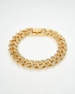 Iced Out Gold Bracelet - 13mm