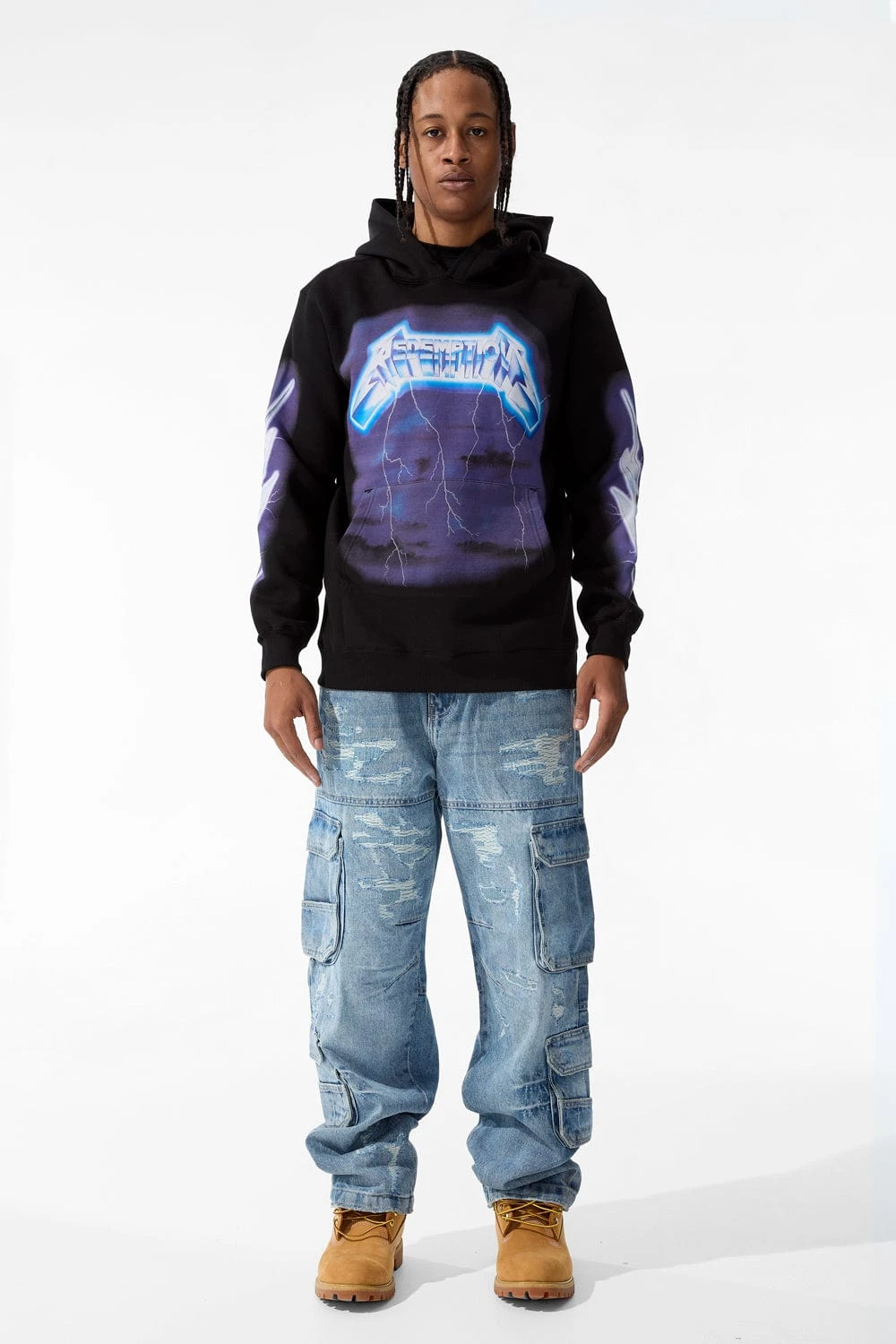 Brian - Blue Collar Cargo Denim (Aged Wash) - Image 3