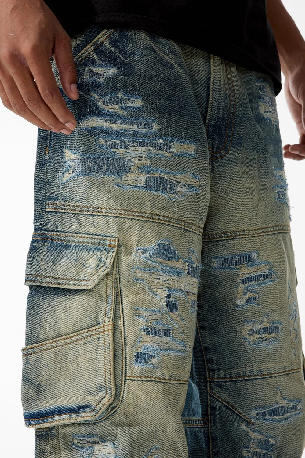 Brian - Blue Collar Cargo Denim (Desert Storm) - Image 4