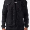 Obsidian Denim Trucker Jacket (Black)