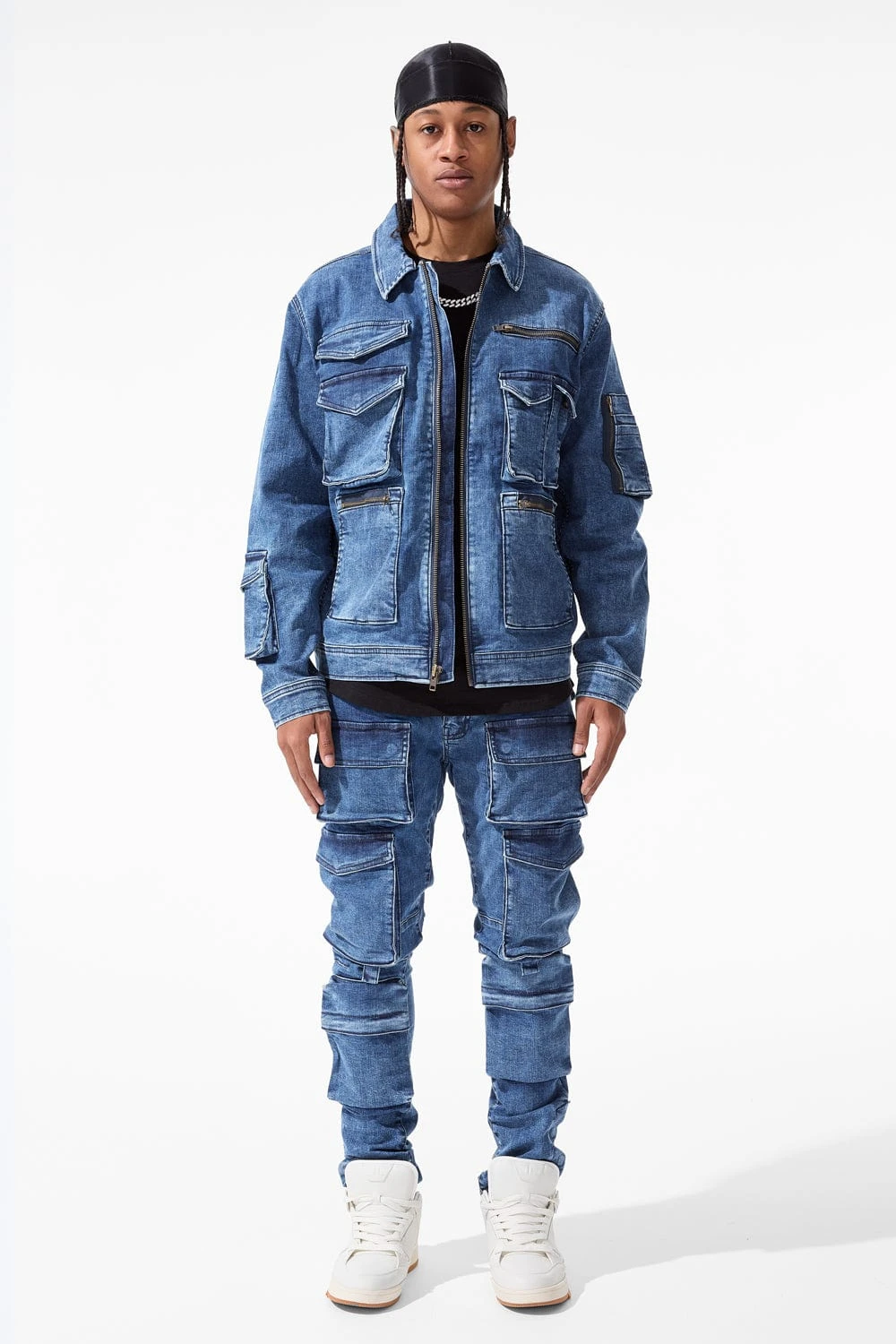 Legion Denim Trucker Jacket (Dark Indigo) - Image 3