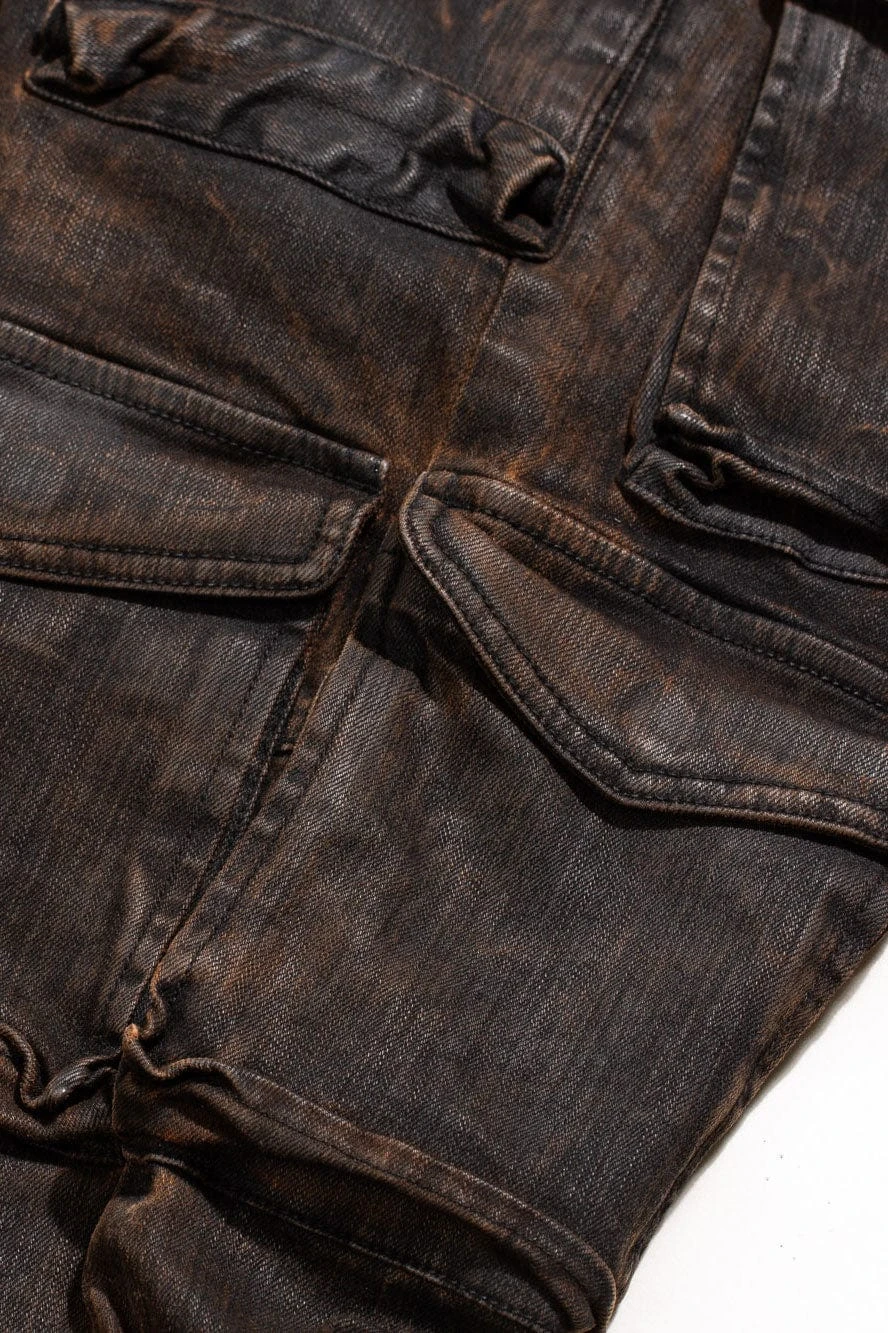 Sean - Carbon Cargo Denim (Black Copper Wash) - Image 8