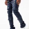 Ross Stacked - Thriller Cargo Pants (Midnight Blue)