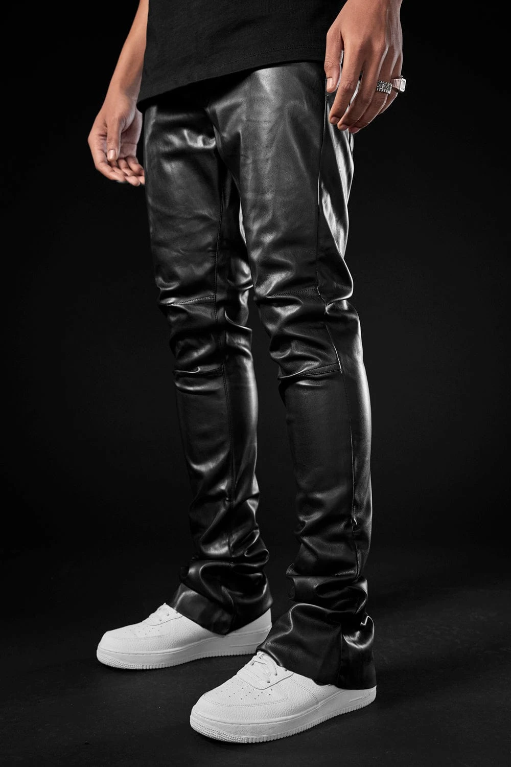 Ross Stacked - Thriller Pants (Black)