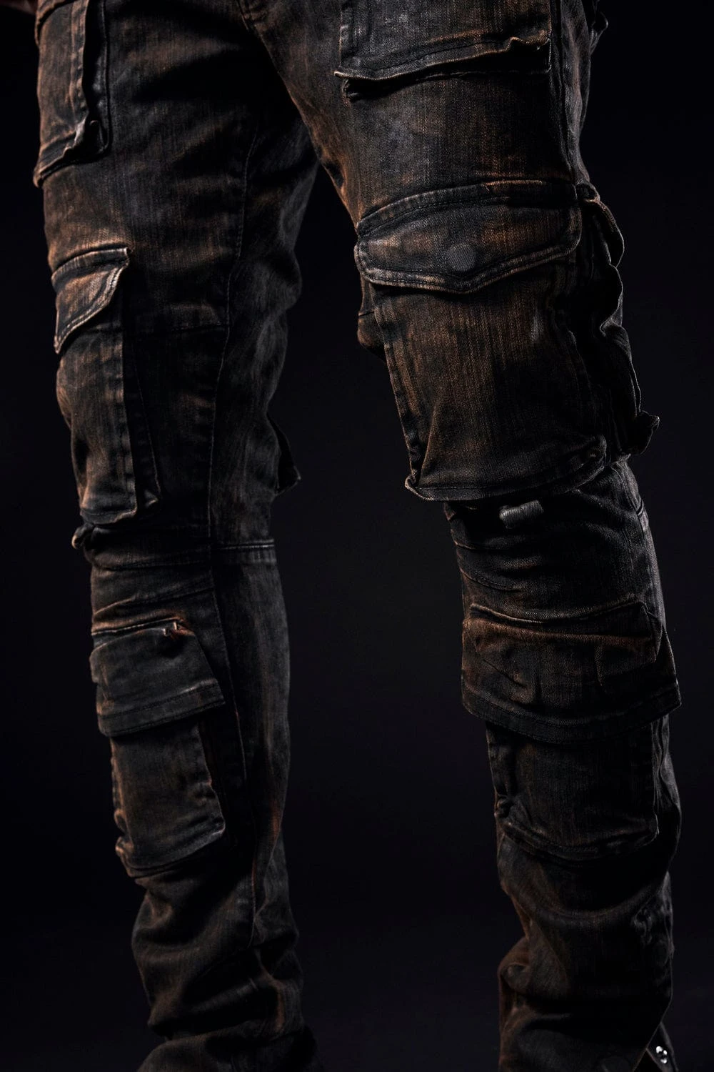 Sean - Carbon Cargo Denim (Black Copper Wash) - Image 5