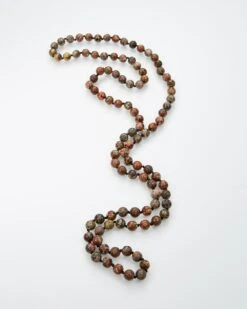 Leopard Jasper Beaded Necklace