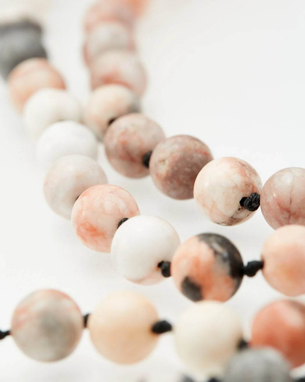 Pink Zebra Beaded Necklace - Image 4