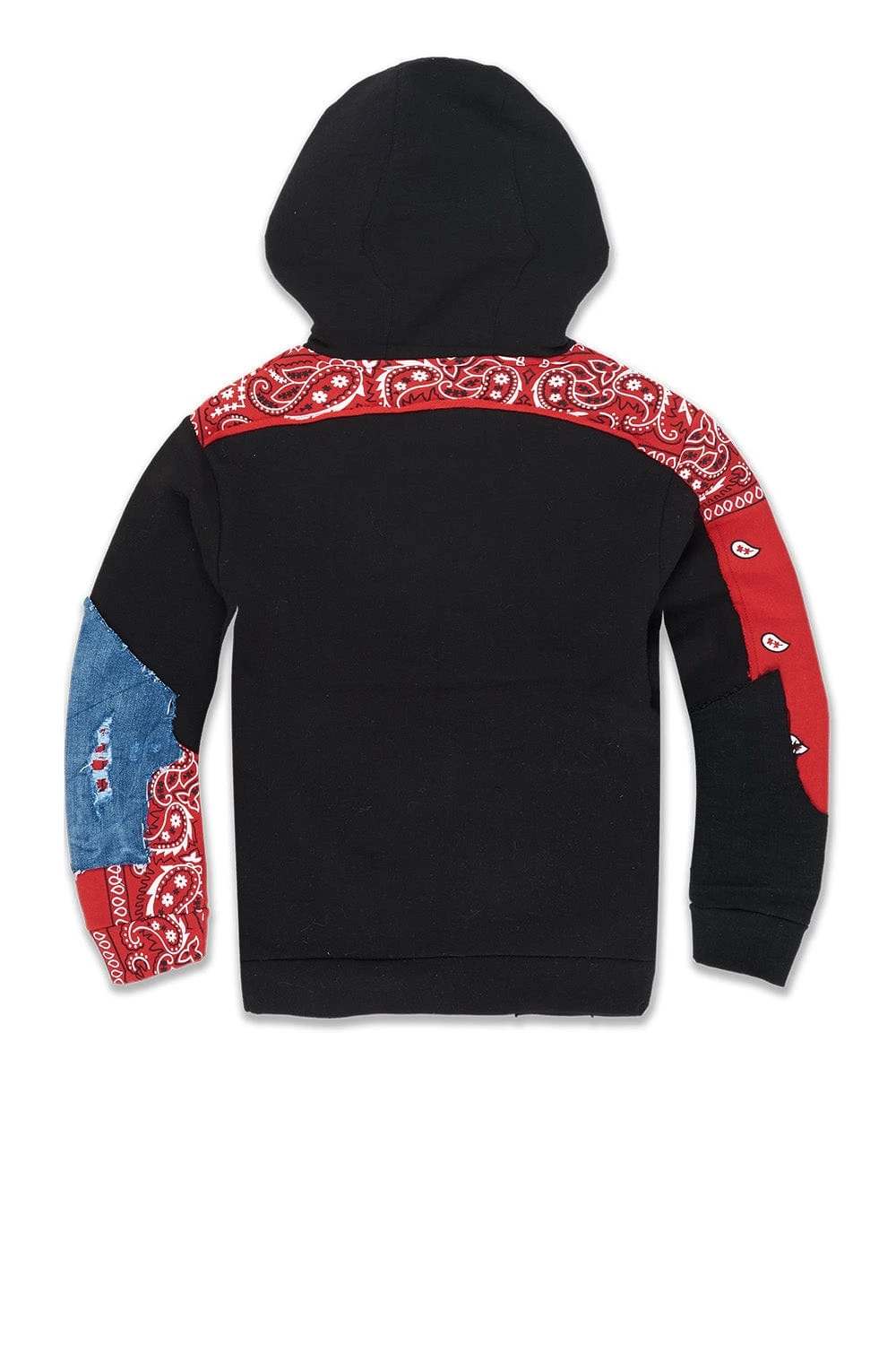 Kids Paisley Pullover Hoodie (Crimson) - Image 2
