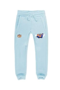 Kids OG Plush Jogger Sweatpants (Sky)