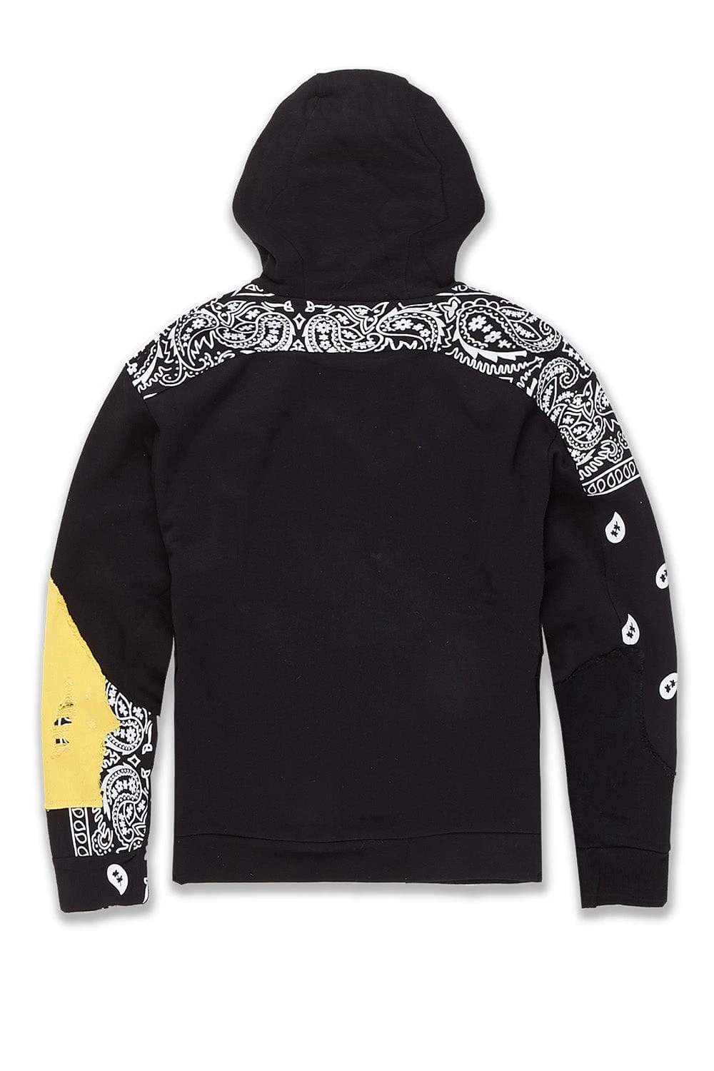 Big Men's Paisley Pullover Hoodie (Pollen) - Image 2
