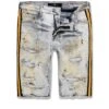Big Men's Time's Up Denim Shorts (Cement Wash)