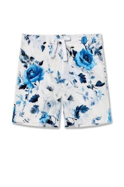 Kids Ibiza Lounge Shorts (Blue Floral)