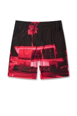 Big Men's Retro Wanderlust Party Shorts