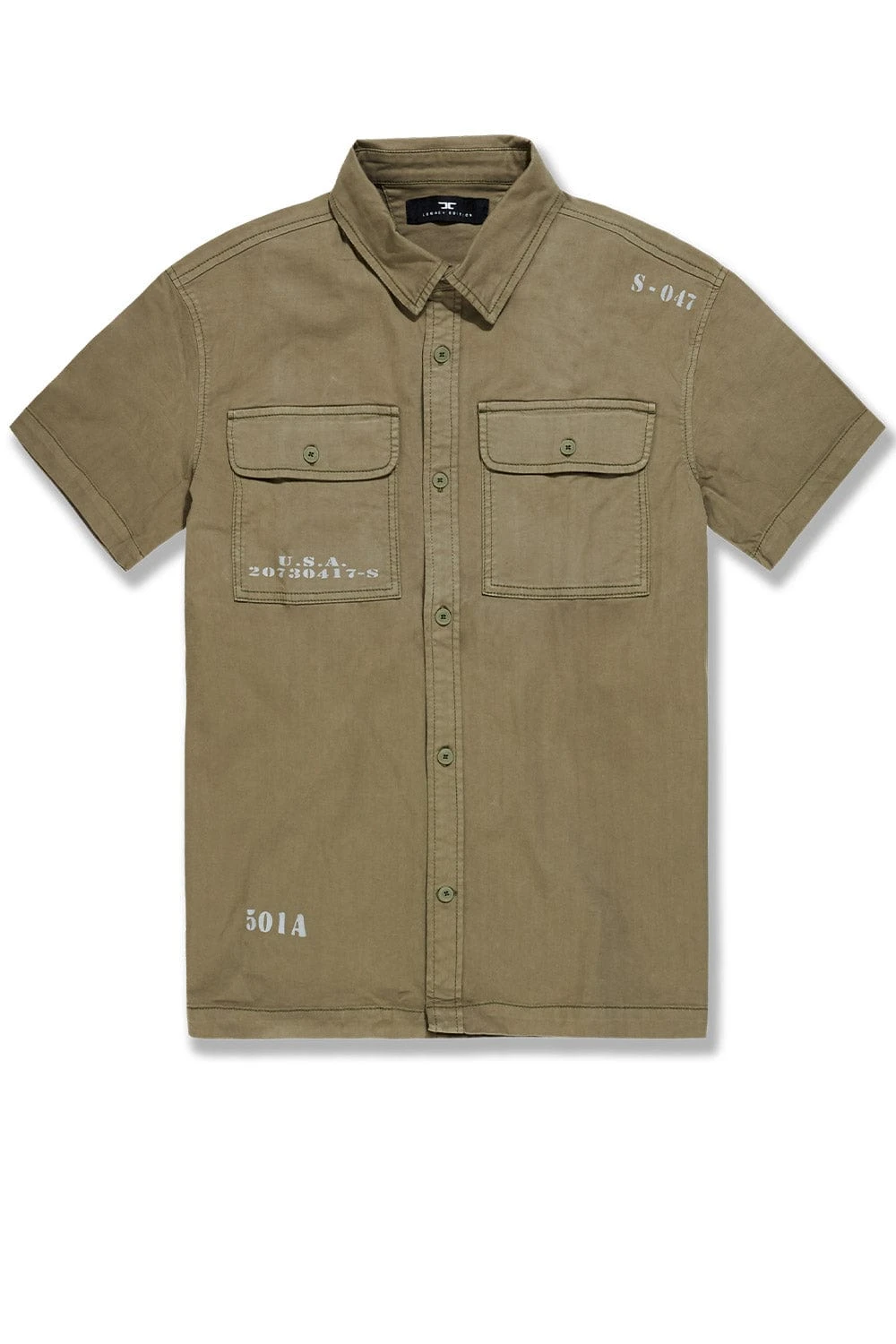 Infantry Division S/S Work Shirt (Olive) - Image 2