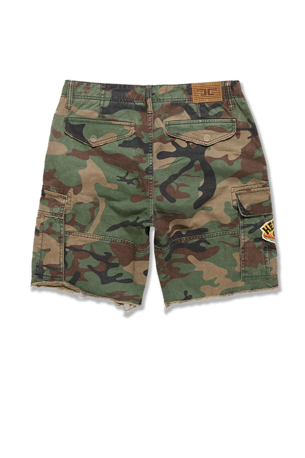 Big Men's War Angel Cargo Shorts (Vintage Camo) - Image 2