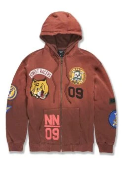 War Report Zip Up Hoodie (Chocolate)