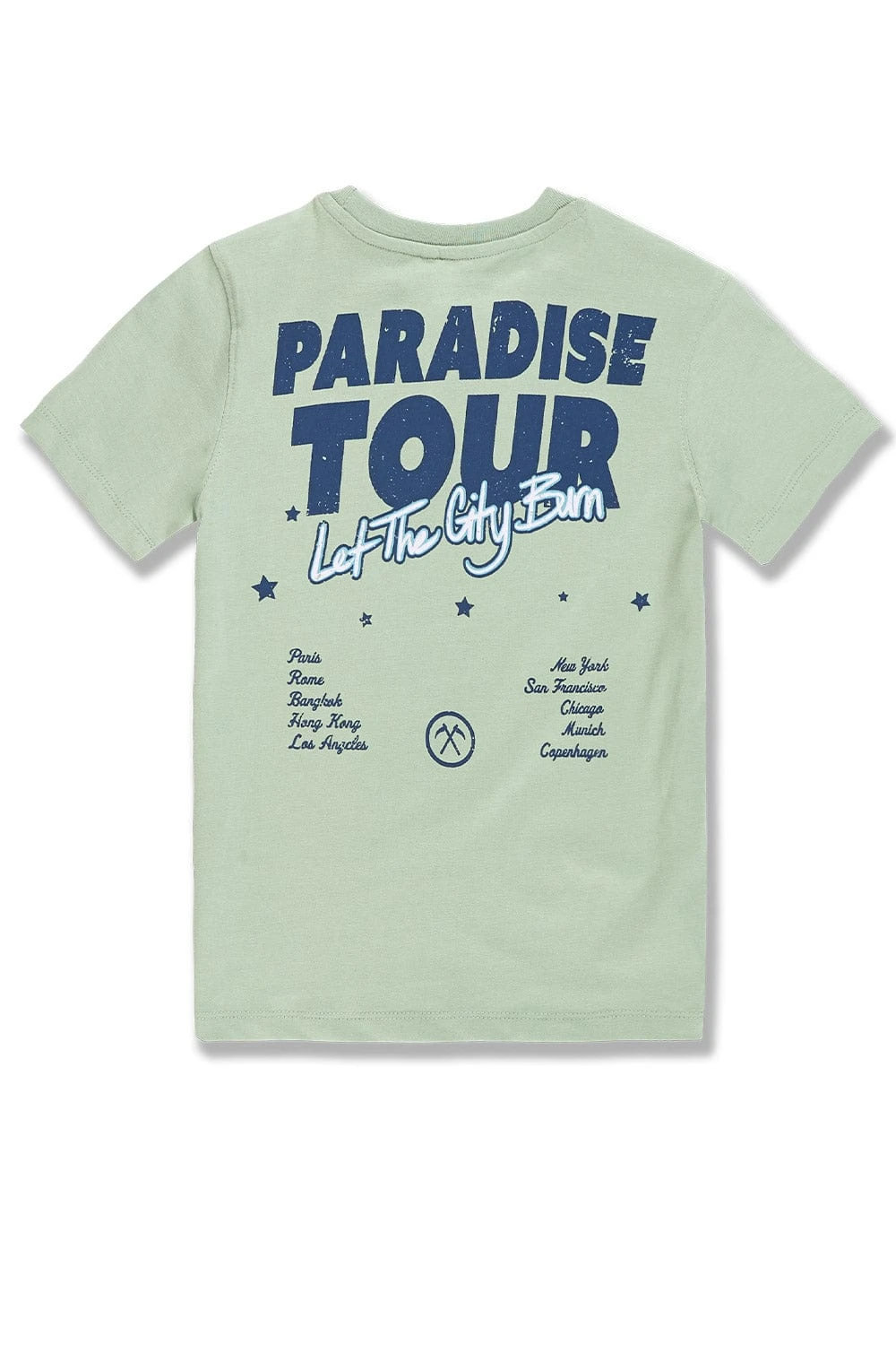 Kids Paradise Tour T-Shirt (Light Sage) - Image 2