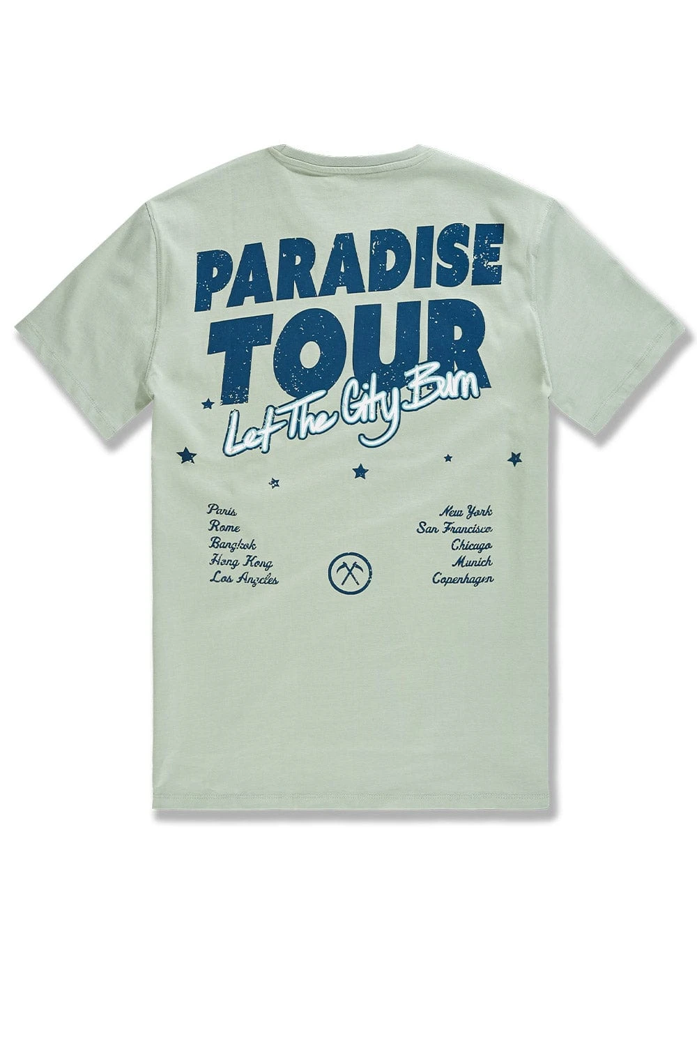 Big Men's Paradise Tour T-Shirt (Light Sage) - Image 2