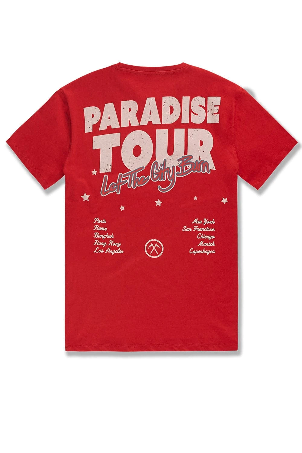 Big Men's Paradise Tour T-Shirt (Red) - Image 2