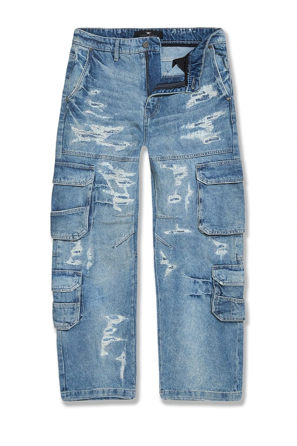 Brian - Blue Collar Cargo Denim (Aged Wash) - Image 2