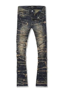 Kids Stacked Elm Street Denim (Dark Vintage)
