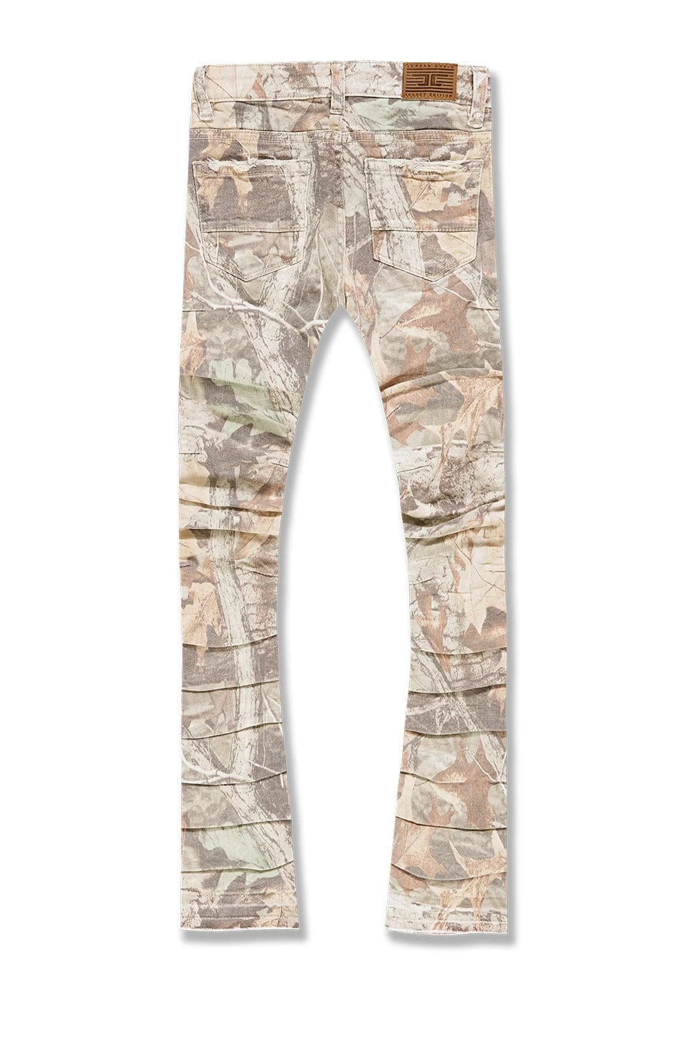 Kids Stacked Ripple Effect Pants (Birch Mist) - Image 2