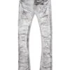 Kids Stacked Ripple Effect Denim (Arctic Grey)