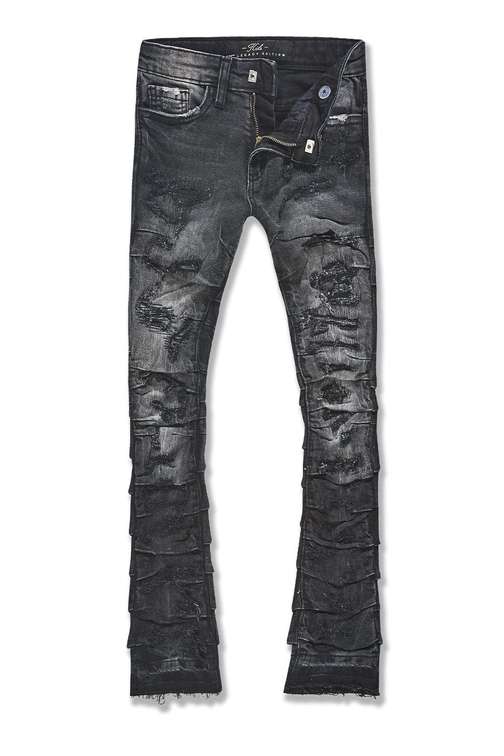 Kids Stacked Ripple Effect Denim - Image 5