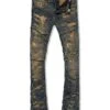 Kids Stacked Ripple Effect Denim (Dark Vintage)