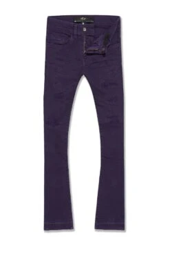 Kids Stacked Tribeca Twill Pants (Purple)