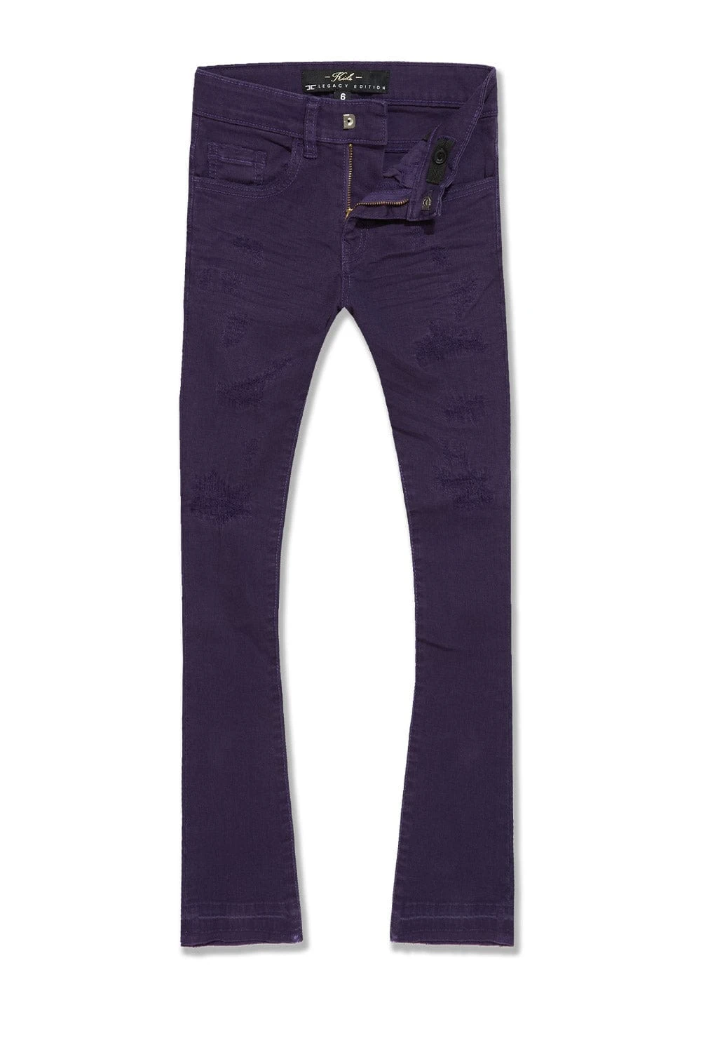 Kids Stacked Tribeca Twill Pants (Purple)