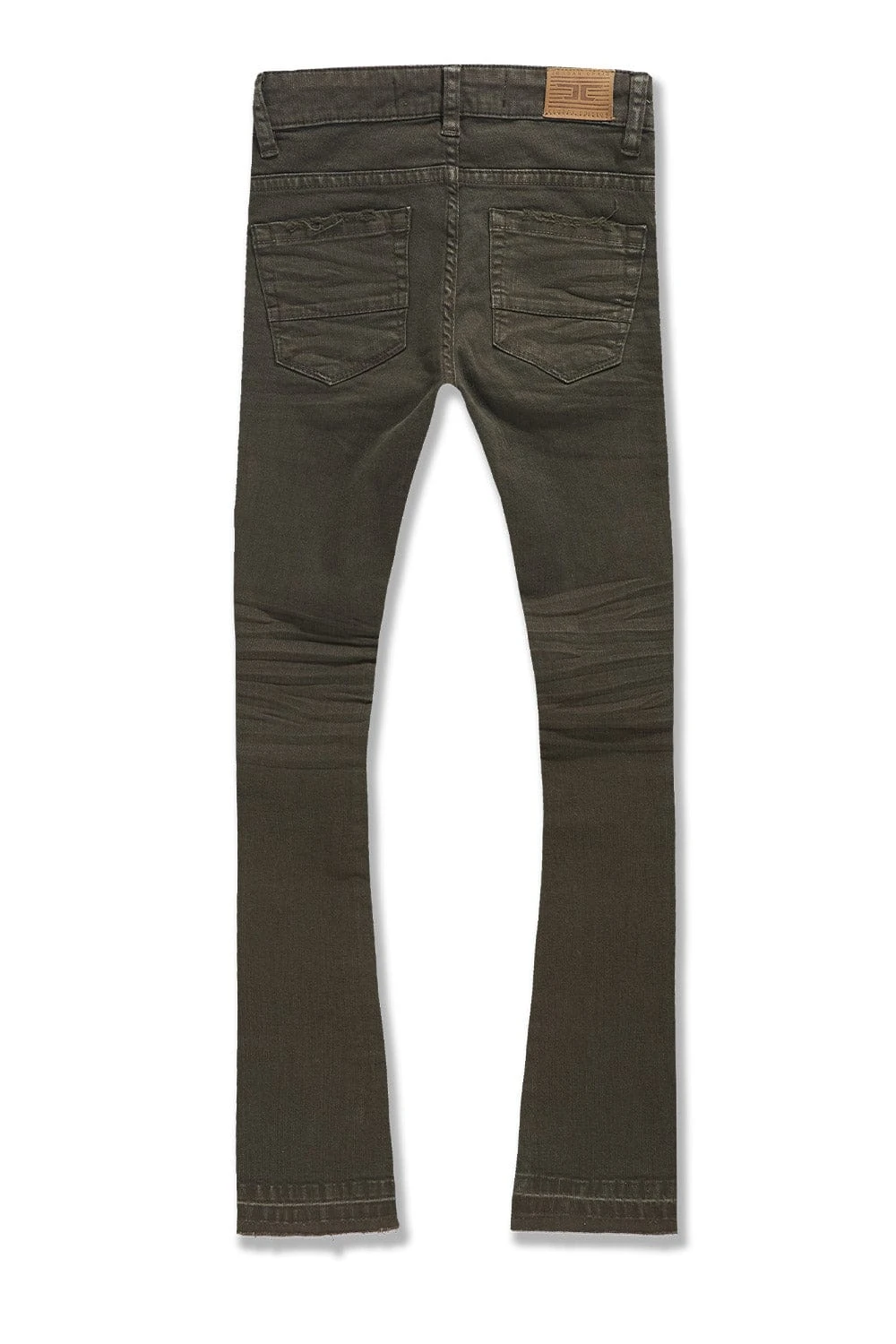Kids Stacked Tribeca Twill Pants (Army Green) - Image 2